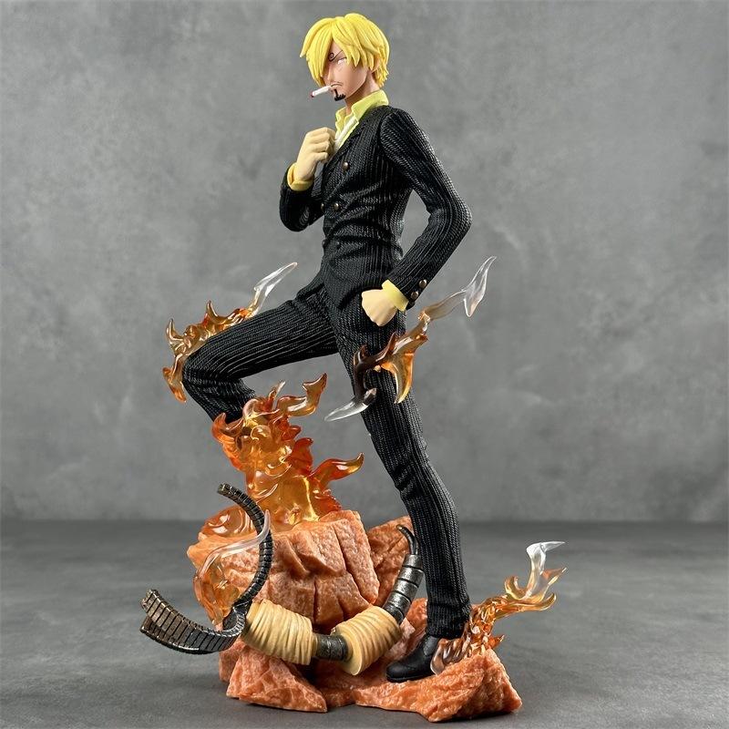 24cm Anime One Piece Twin Wings Sanji Gk Figures Statue Pvc Figurine Model Doll Decoration Collection Toys Gifts