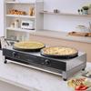 16-Inch Electric Crepe Maker Commercial Crepe Machine 6000W Double Head