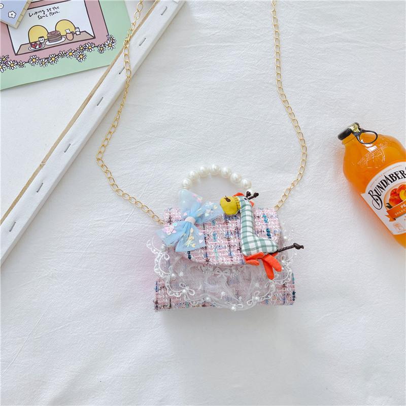 

Adorable Mini Bear Shoulder Bag For Kids Stylish Cute Crossbody Accessory In Soft Canvas Style One Multi
