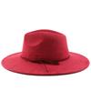 Klassische breite Krempe Herzförmige flache Derby-Kappe Herrenhut Mode Polyester Zylinder für Herren und Damen