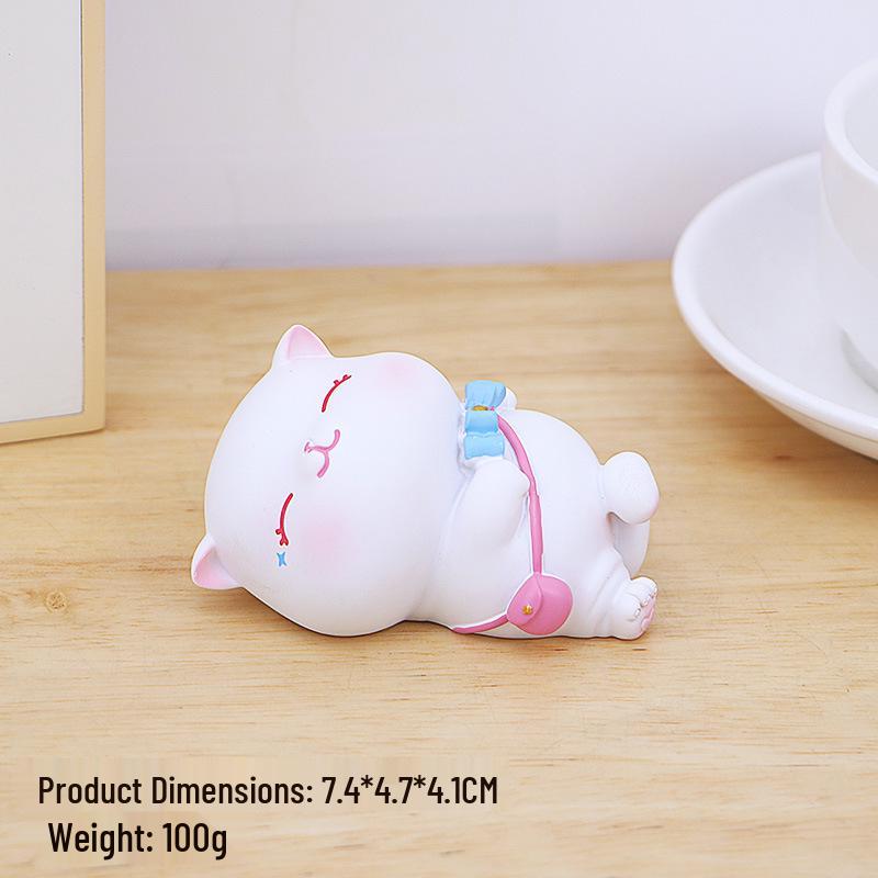 Cute Animal Figurine: Desk Decoration & Stress Relief Gift