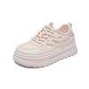 Summer Mesh White Shoes New Style of Female Students Breathable Height-enhancing Casual Shoes