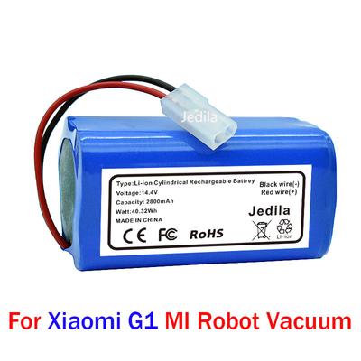 New 14 .4v 2800mah Li -Ion Battery For G1 Mi Robot Vacuum -Mop Essential Mjstg1 Robot Vacuum Cleaner 18650 Battery Pack