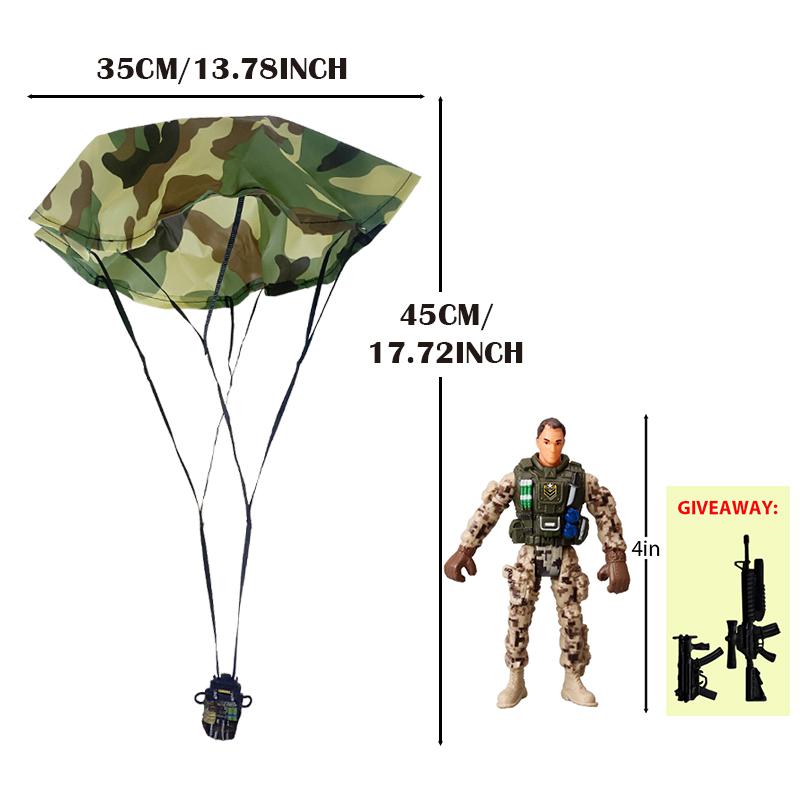 Parachute Toy Army Police Military Snow Navy Soldier Action Figure Toy Hand Throwing Kids Game for Boy Children Christmas Gift