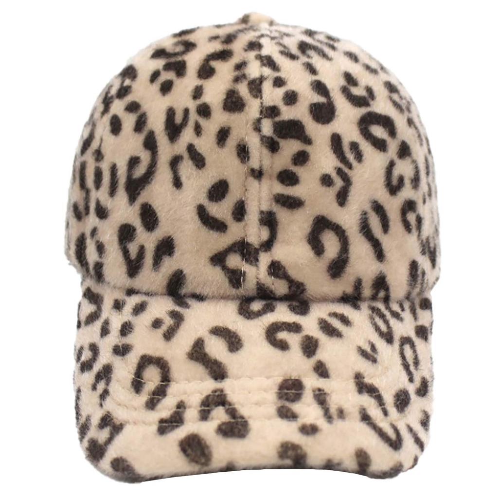 WHITE FANG Leopard Print CA440 Hat, Cap, Animal, Stylish, Brushed, Casual, Men's, Women's, (01 Gray)