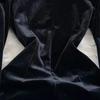 Autumn Winter Luxury Pearls Velvet Wedding Party Dress Women's Stand Collar Sparkling Sequins Beading Zipper Mini Fishtail Dresses