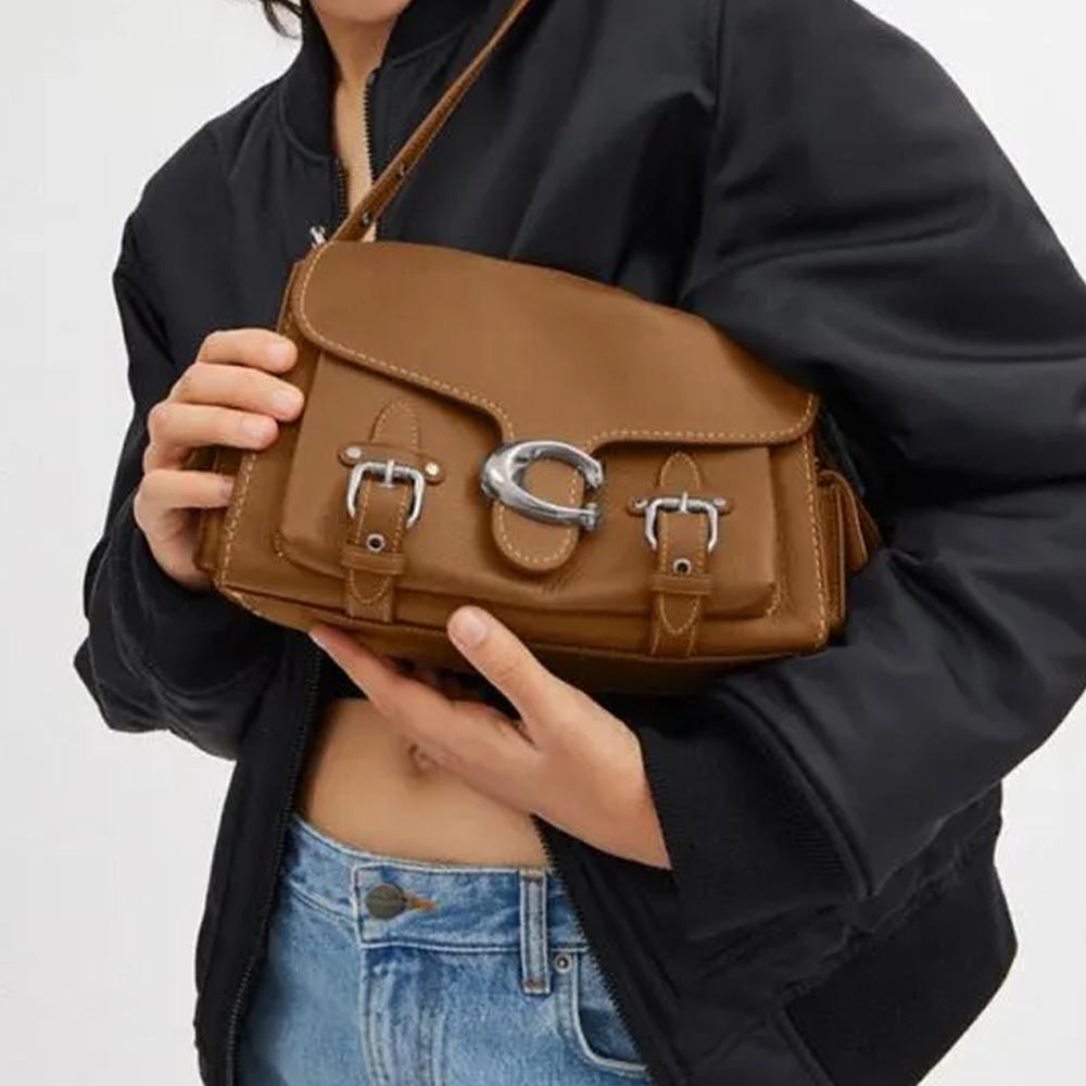Coach Cargo Soft Tabby 26 Classic Lock Closure Shoulder Bag Women Shoulder Bag Honey-Brown CT721-LHT7J