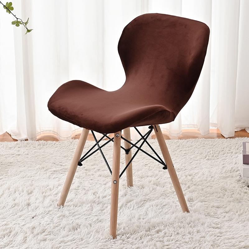 Velvet Butterfly Chair Cover Modern Simple Thickened Anti-Cat Scratching Chair Cover Bar Stool Case Dining Chair Decoration