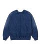 AJOBYAJO Paneled Denim Sweatshirt [Blue]