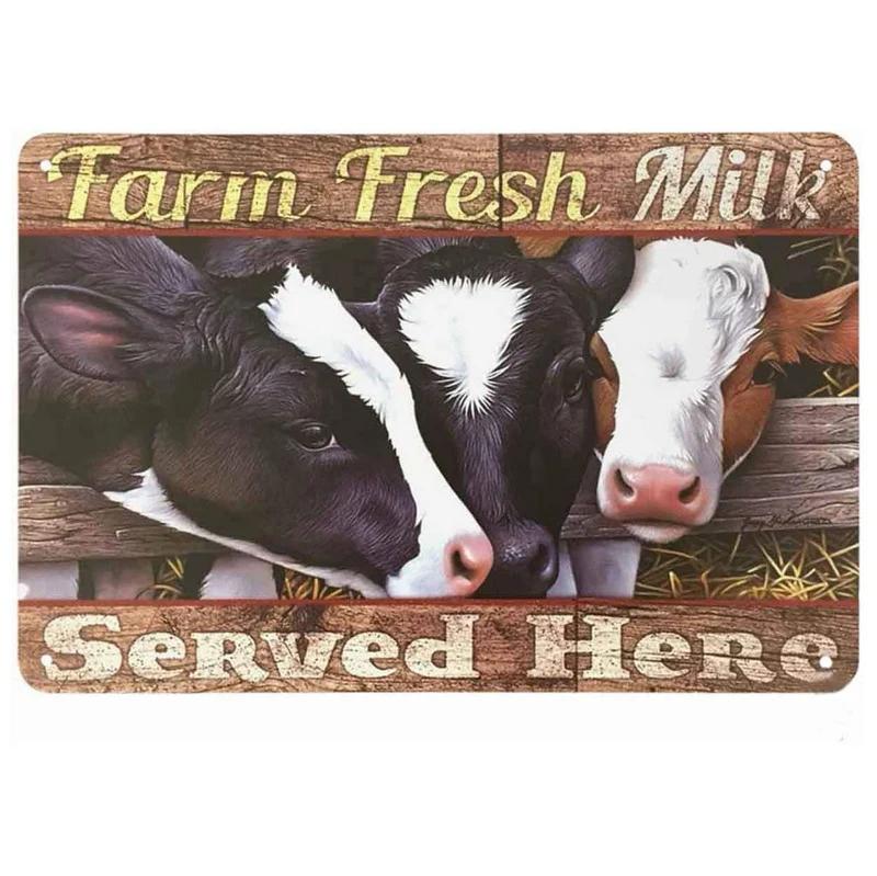 Animals Metal Tin Signs Sweet Cheeks Hello Posters Plate Wall Decor for Home Garden Bars Man Cave Cafe Clubs Retro Poster Plaque