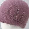 Hat lady winter cold and warm plush rabbit fur wool hat