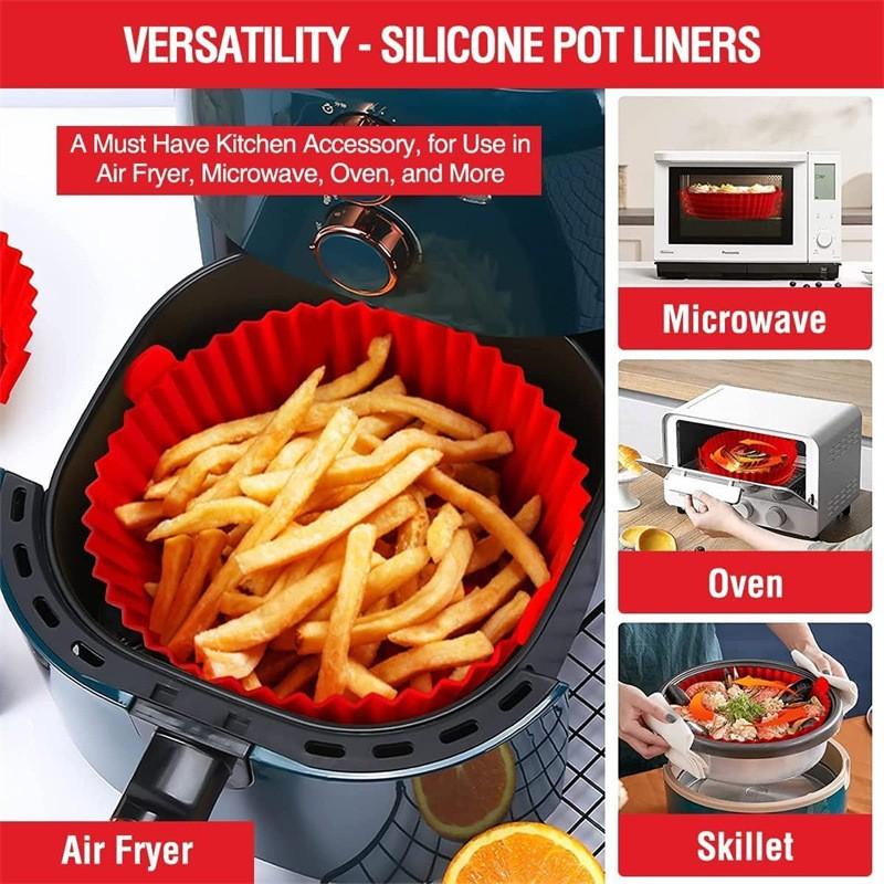 Fryer Silicone Pot  Fryers Oven Accessories Replacement For Paper Liners