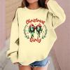 Children's Fashionable Casual Long-sleeved Loose Christmas Print Pullover Sweatshirt