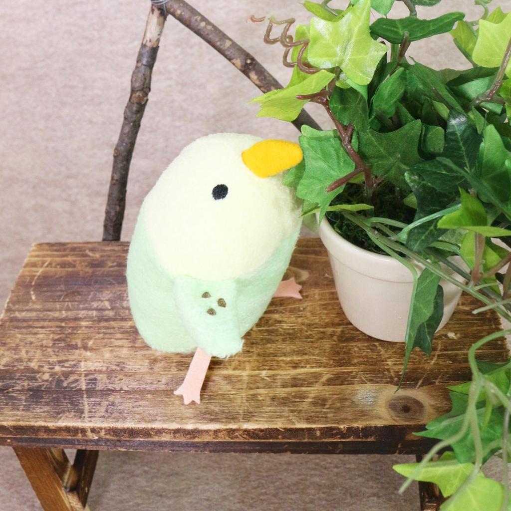 Shinada oben Mame Fuku Wellensittich Grün