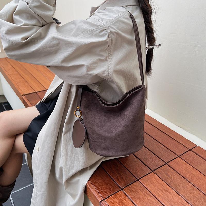 Women's Shoulder Bag Suede Crossbody Messenger, Famous Designer Handbags Classic Elegant Tote For Professional And Casual CLE