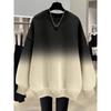 Women S Gradient Tie Dye Loose Fit Thin Sweatshirt
