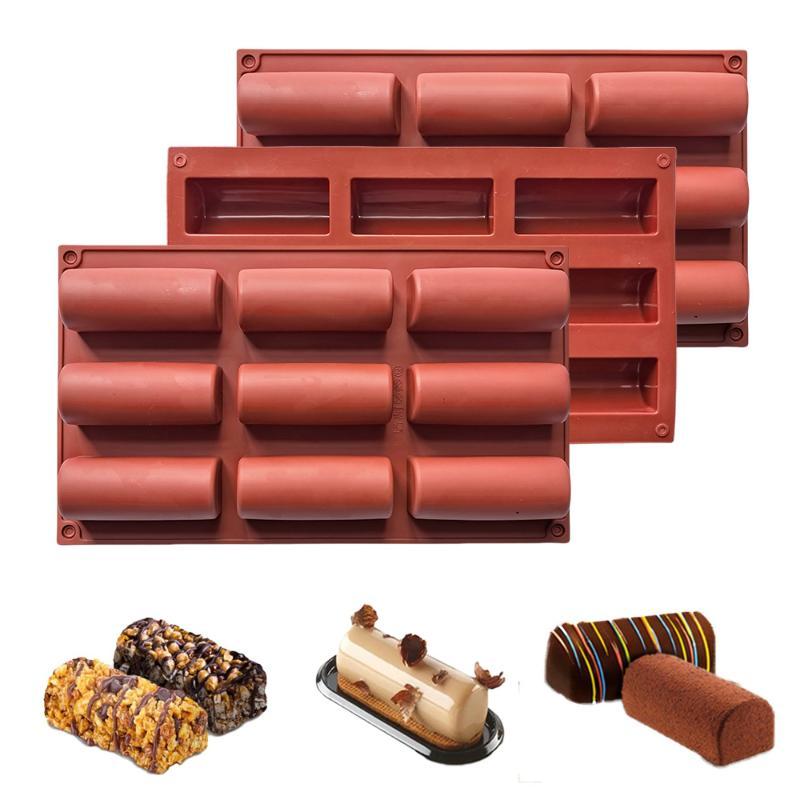 Food Grade Silicone Cylinder Baking Mold Non-Stick Heat Resistant Freezer Safe Baking Tool for Dessert Cake Soap Making