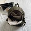 Nylon Padded Coat Backpack Solid Color Student Schoolbag Space Cotton Shoulder Bag  Outdoor