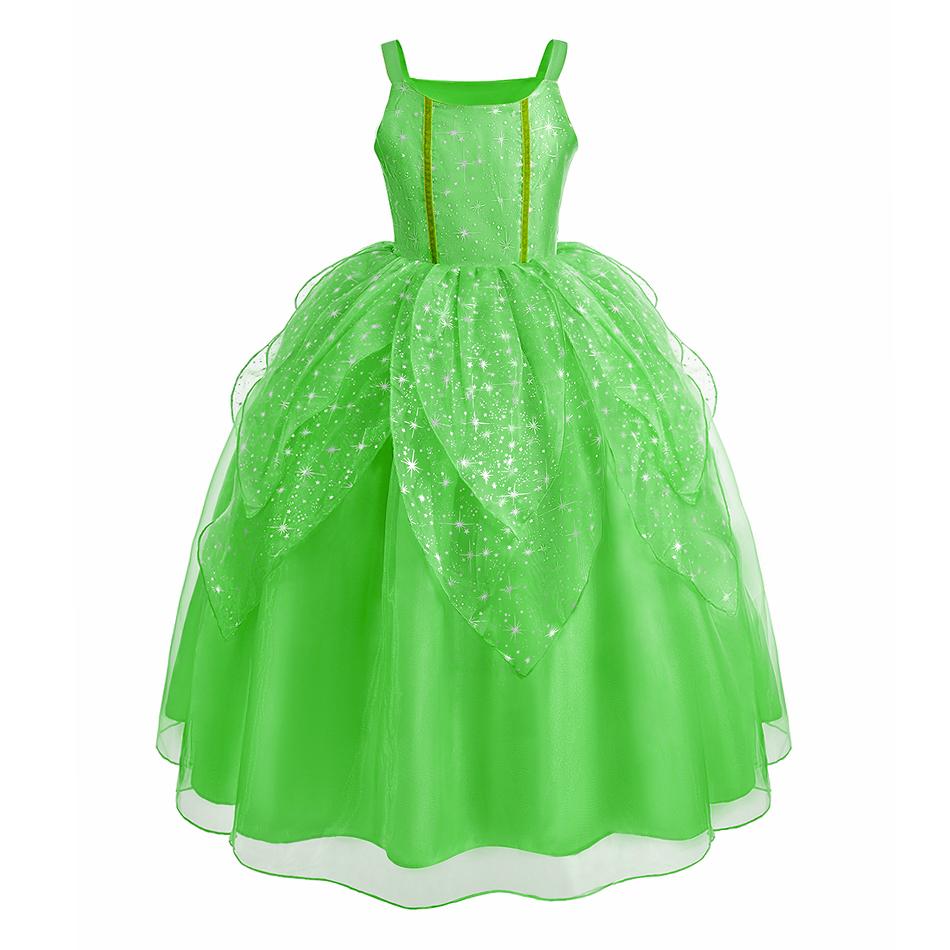 2026 Girls Birthday Party Fairy Dresses Sets Baby Girl Princess Dress Clothes Kids Christmas Gift Child Elf Cosplay Gown Costume Size 100(3-4Years)