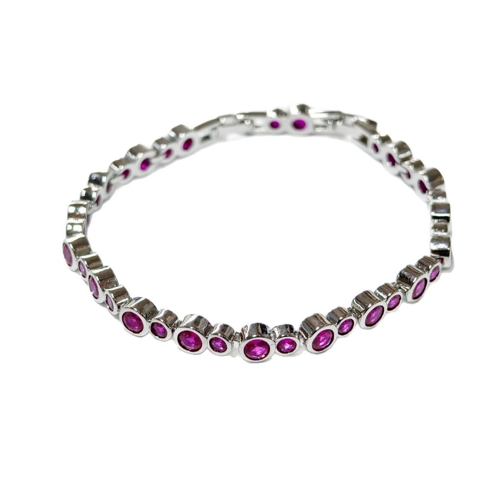 Gesi'en Exquisite Red Zirconia Gourd Bracelet – Versatile, Light Luxury Women's Fashion Accessory