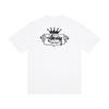 Camiseta de Algodón Unisex de Corte Holgado con Estampado de Letras Camiseta Casual de Manga Corta para Adolescentes y Adultos