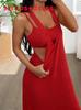 Elegant Polyester Sleeveless Dress Twopiece Set For Casual Spring Wear
