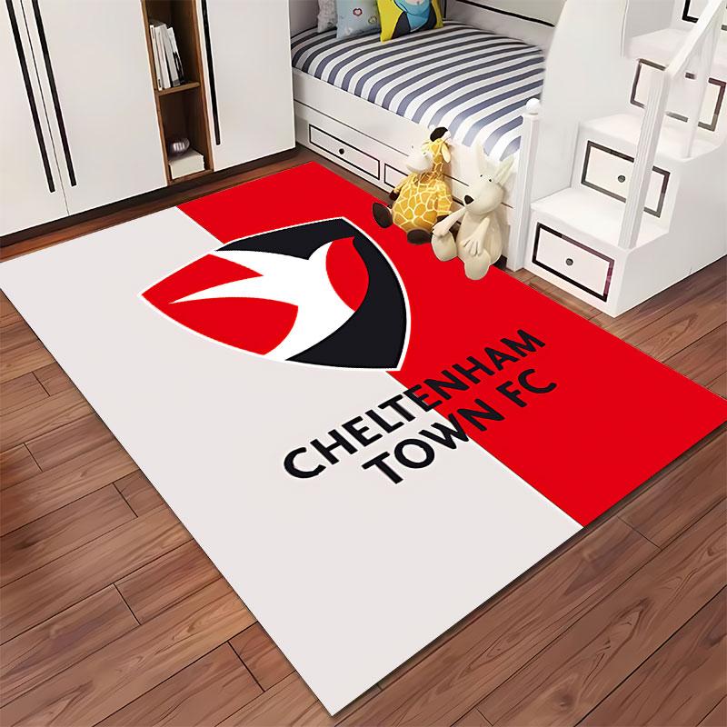 Cheltenham Town FC Logo Carpet Suitable As a Non-slip Mat for the Living Room or Bedroom Sofa