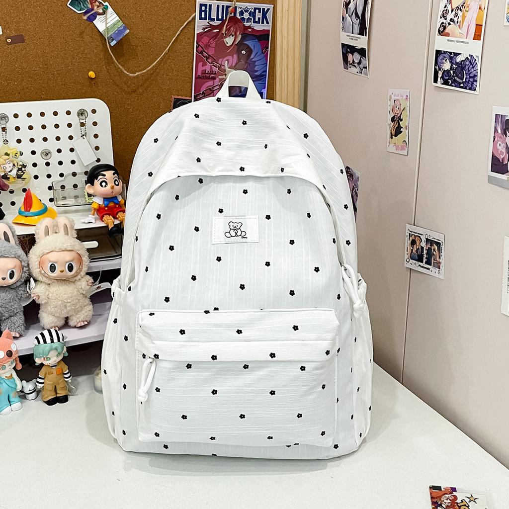 Polka Dot New Cute and Fresh Class Commuter Backpack Large Capacity Junior High School Student Versatile Girl Student Backpack