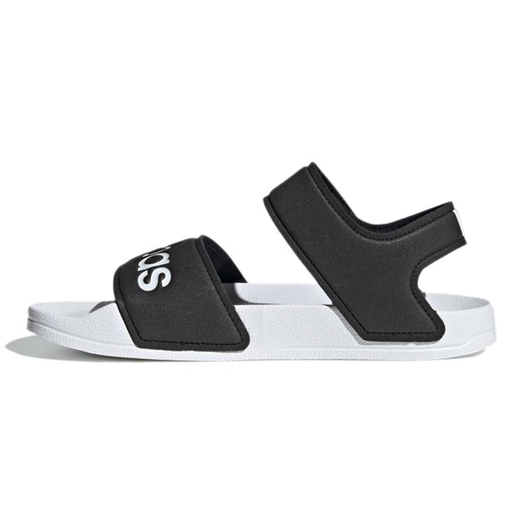 Adidas Adilette Sandal K Synthetic Leather Sandal Black White Kids FV6410 29