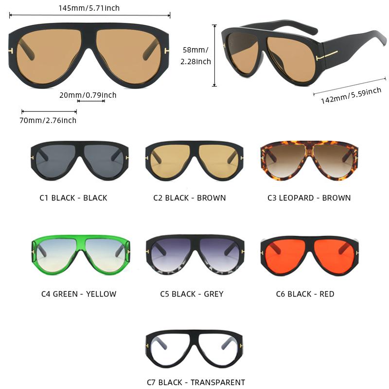Fashion Big Frame Pilot Sunglasses Women Oversized Stylish Summer Driving Shades UV Protection