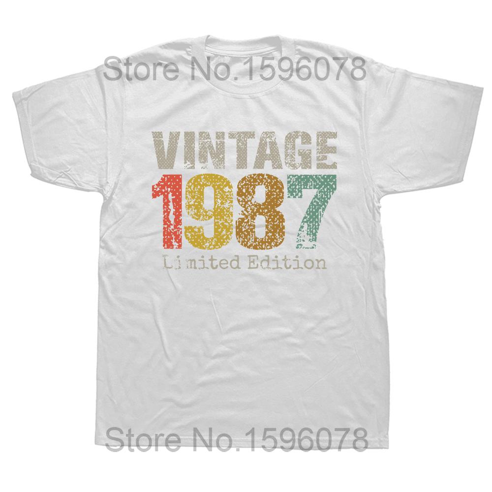 Made In 1987 37th Cassette Tape Vintage T Shirts Graphic Cotton Streetwear Short Sleeve Birthday Gifts T-shirt Mens Clothing
