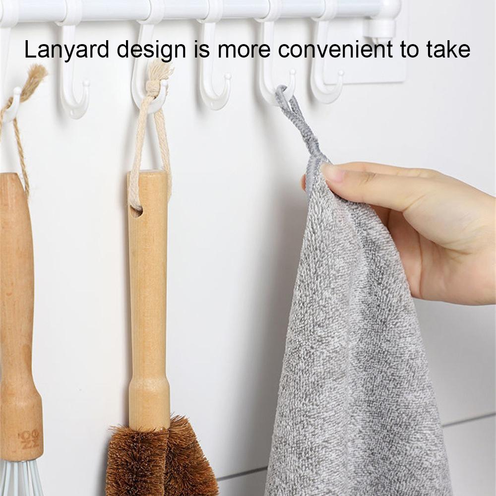 New Japanese Bamboo Charcoal Fiber Rags Housework Cleaning Soft Dishwashing Towel Kitchen Supplies Thick Absorbent Towel