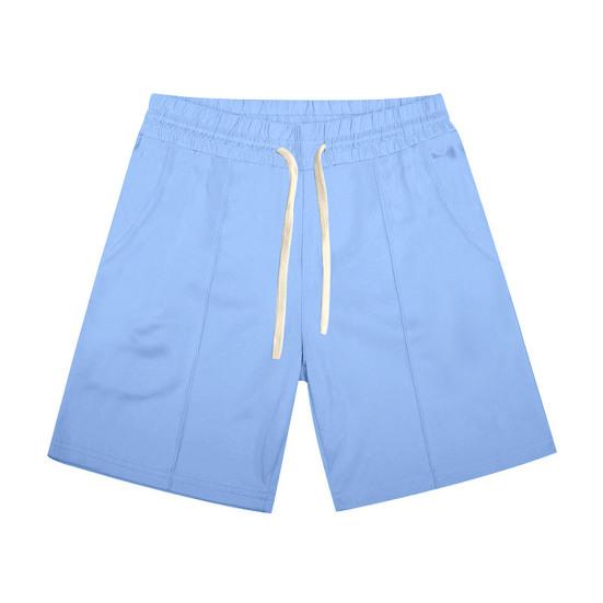 Men Shorts Elastic Waistband Drawstring Design Summer Sport Pants with Pockets Quick Drying