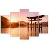 Five Piece Picture Canvas Print Landscape Japan