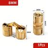 8*19mm ~ 16*33mm 1Pcs Cylindrical Hidden Gate Hinge Copper Invisible Hinges Cross Hinge Hidden Furniture Hardware