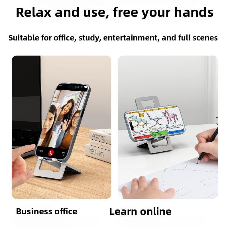 Card-type Foldable Portable Aluminum Alloy Stand Mobile Phone Tablet Live Desktop Stand Gift Mobile Phone Stand