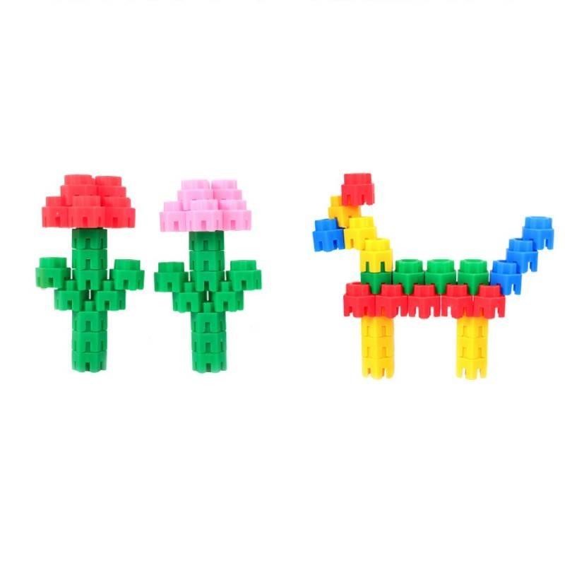 Hexagonal Building Blocks Educational Plastic Toy For Kids 3-6 Years Old Boys Girls Assembly Insert Toy 38-50 Pieces