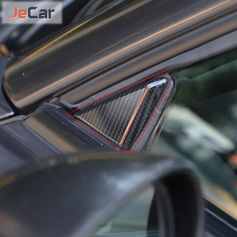 JeCar ABS Geam Fața Geam Triunghi Placă Decorativă Capa Decorație pentru Dodge Challenger 2009 în sus Exteriorul mașinii