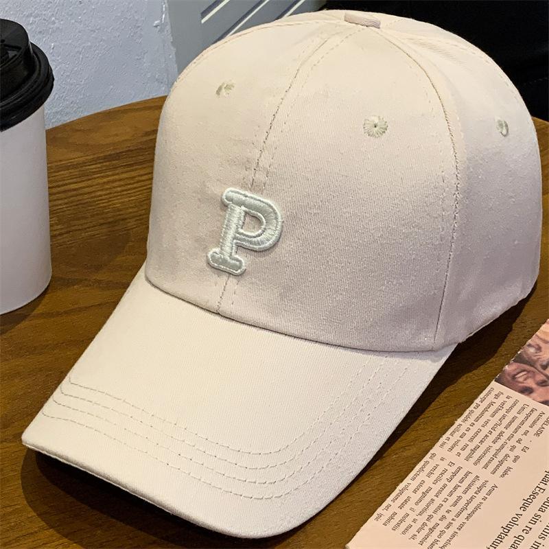 Letter P The Embroidery Mens Summer Sun Protection Baseball Cap Breathable Hat
