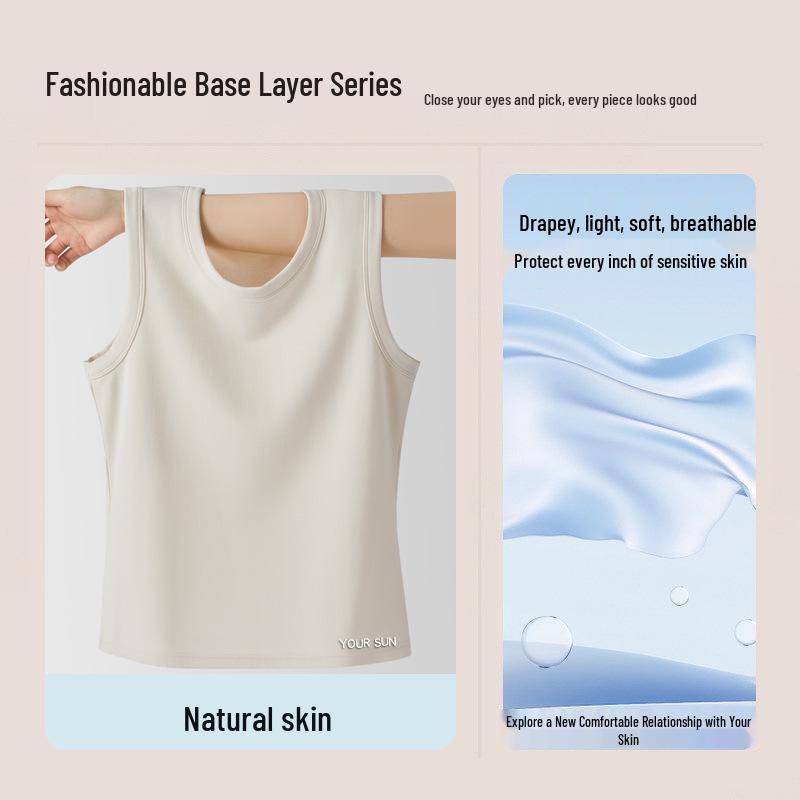 Women s Loose Round Neck Modal Cotton Tank Top - Breathable, Sleeveless Summer Base Layer L (99-119 jin)