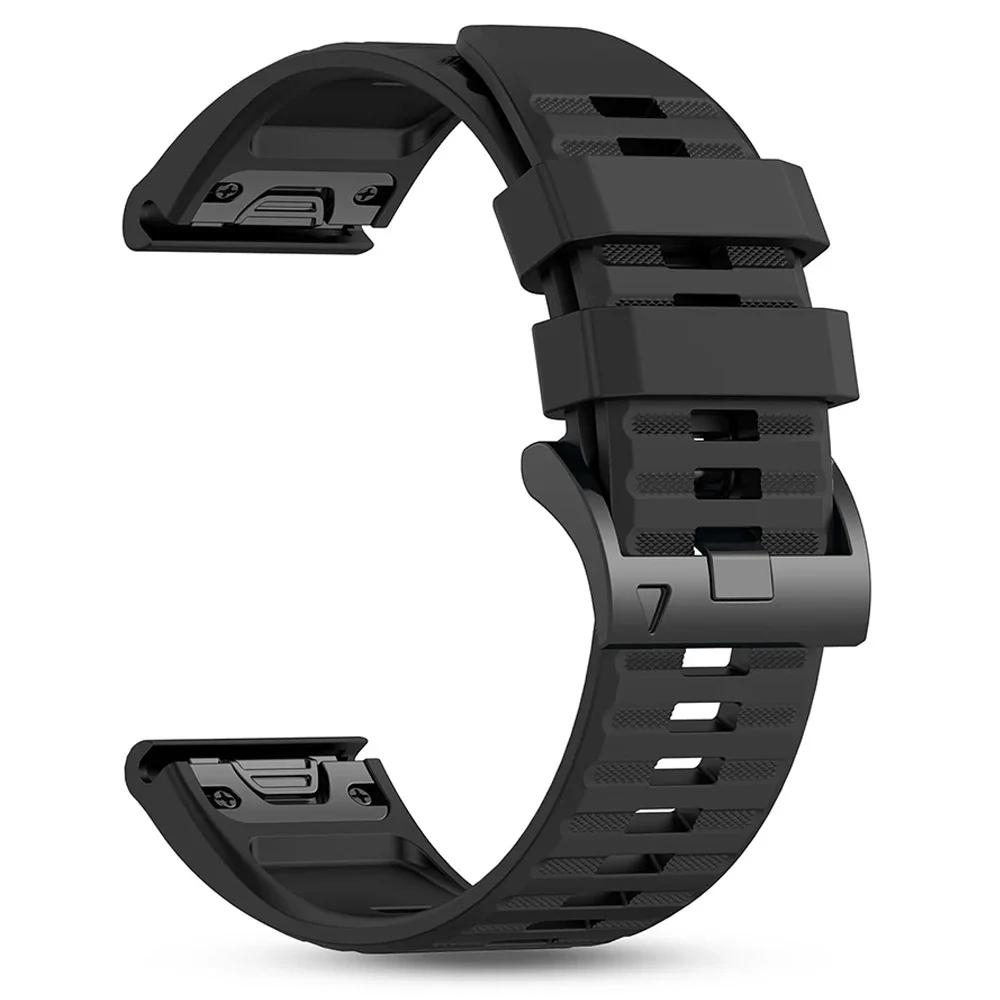 22 26MM Silikon Uhrenarmband für Garmin Fenix8 E Fenix 7 7X 6X 6 Pro 5 5X Epix Gen2 Enduro 3 970 Armband QuickFit Armband