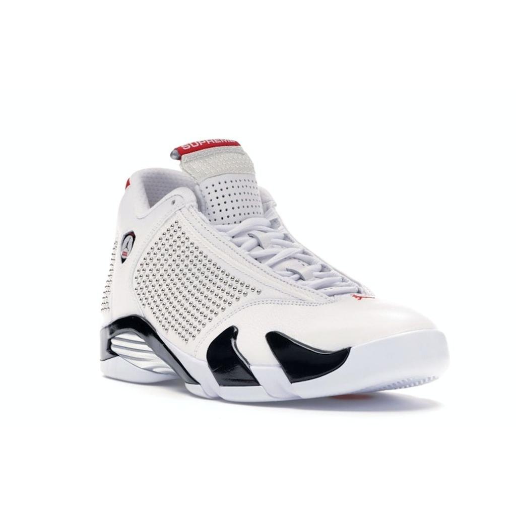 Supreme x Air Jordan 14 Retro Bílé Pánské Tenisky Univerzitní-Červená Černá BV7630-106