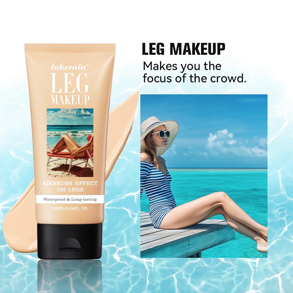 Xiaomi 100ml Tan Leg Makeup Body Foundation Lotion Even Skin Tone Waterproof Long Lasting Body Tanning Cream Medium Bronze Leg Makeup