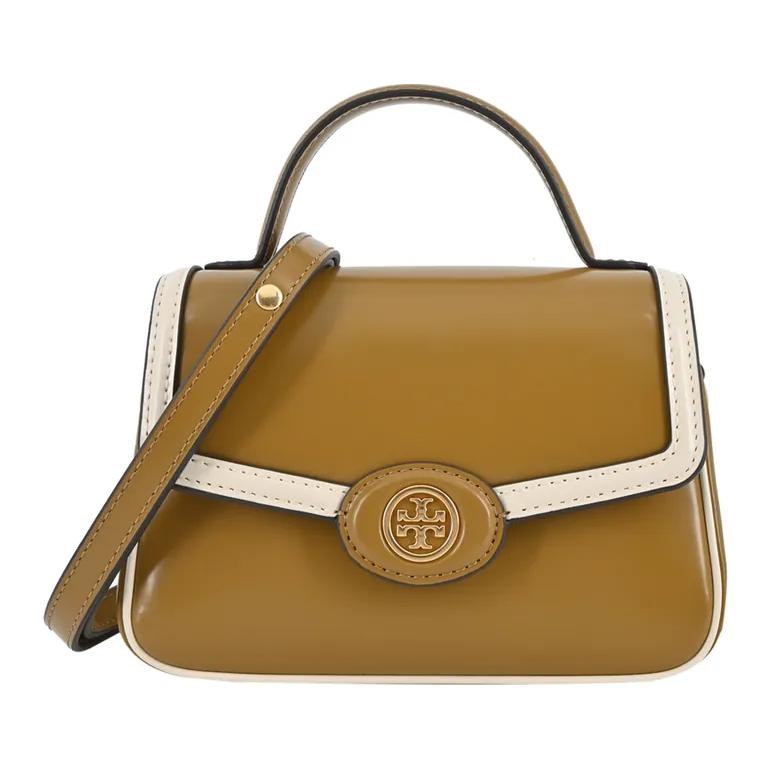 Tory Burch Robinson Logo Crossbody Shoulder Handbag Small Women handbags Khaki 148651-200 Basic Set BagDust Bag 23190₽