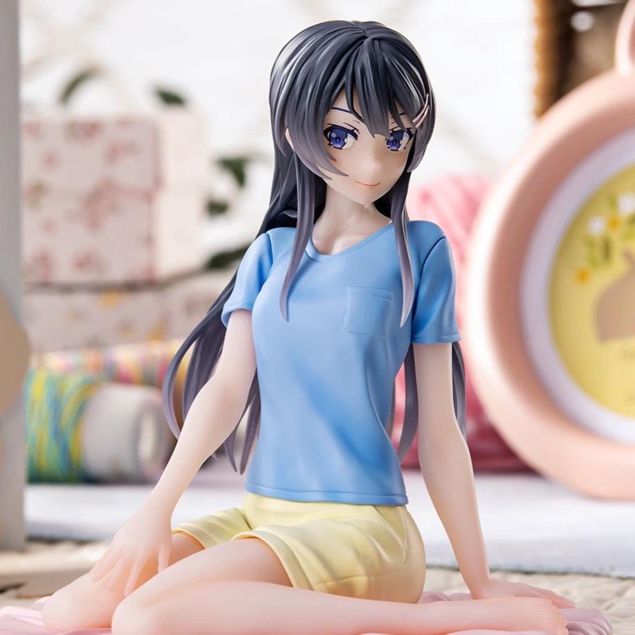 Seishun Buta Yarou Mai Sakurajima Pajama Figure - Beautiful Anime Girl Model Ornament
