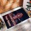 Kenworth Crystal Velvet Rug, Custom Name Text Personalized Non‑Slip Floor Mat for Home Decor Gift