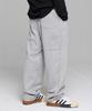 CREAM SODA LAB Authentic Logo Carpenter Bermuda Sweat Wide Pants Grey