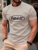 T-shirt in Cotone con Stampa Lettere Peterbilt da Uomo Estive Morbide Oversize Girocollo Manica Corta Top Comodi Abbigliamento Base