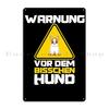 Warnschild Wachhund Stolpergefahr Gefahrenschild Metallschild Klassischer Designer Wand Höhle Kino Individuelles Blechschild Poster