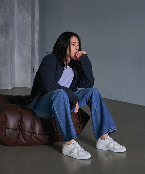 [OKEYPLACE] 5.5cm Hidden Heel Original Entry-Level German Army Sneakers White OKPL-55SN101